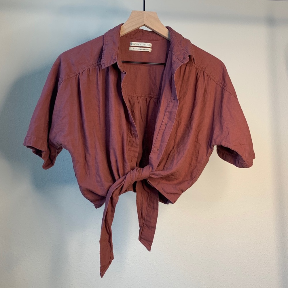 Urban Outfitters Tie Front Top